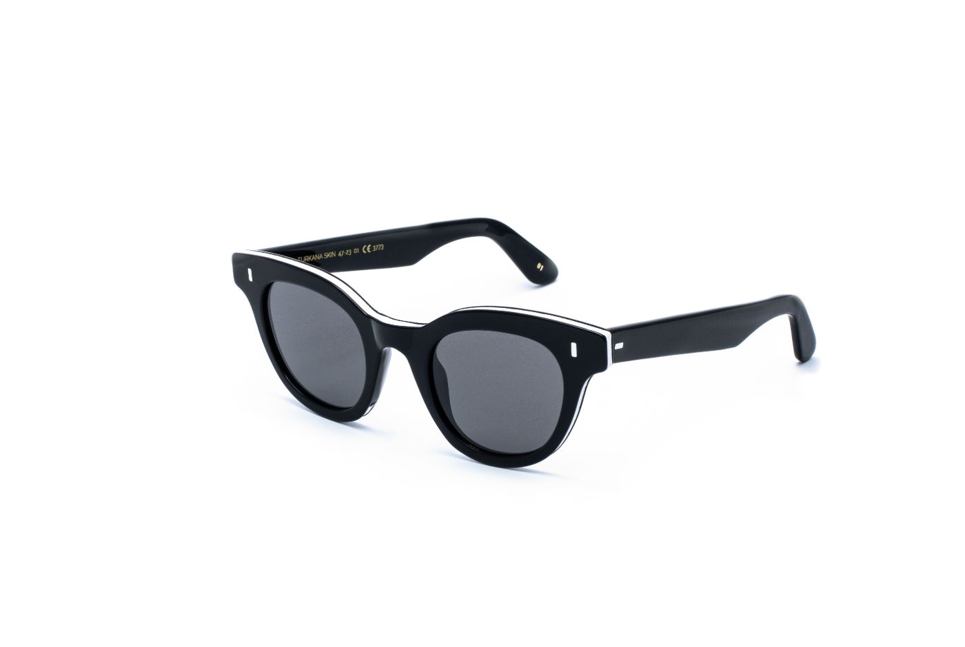Turkana Skin C01 Black/White Leather (Grey) (3773)
