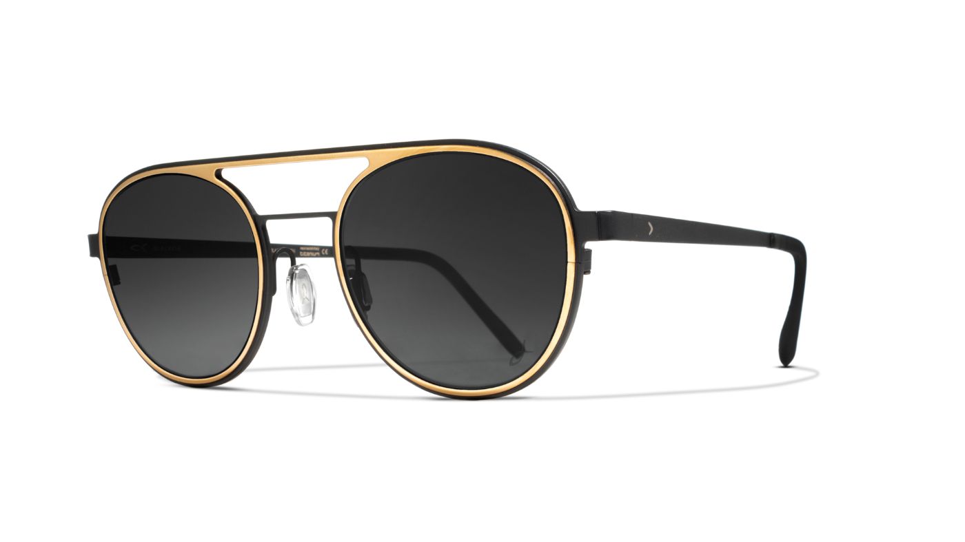 Pebble Beach C1465 BF979 Light Gold/Black (Solid Smoke)