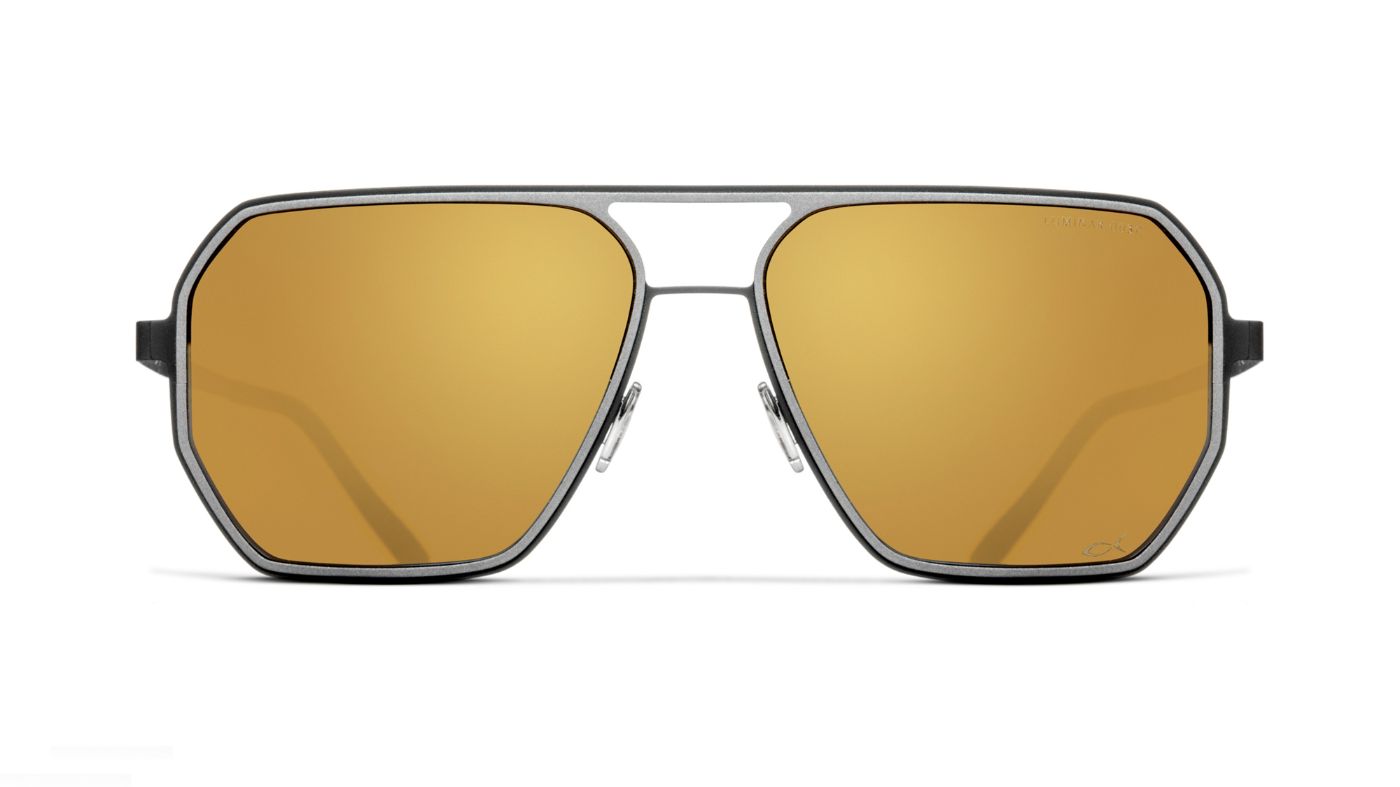 Eagle Head C1466 BF978 Gray/Black (Polarized Mirrored Gradient Gold)