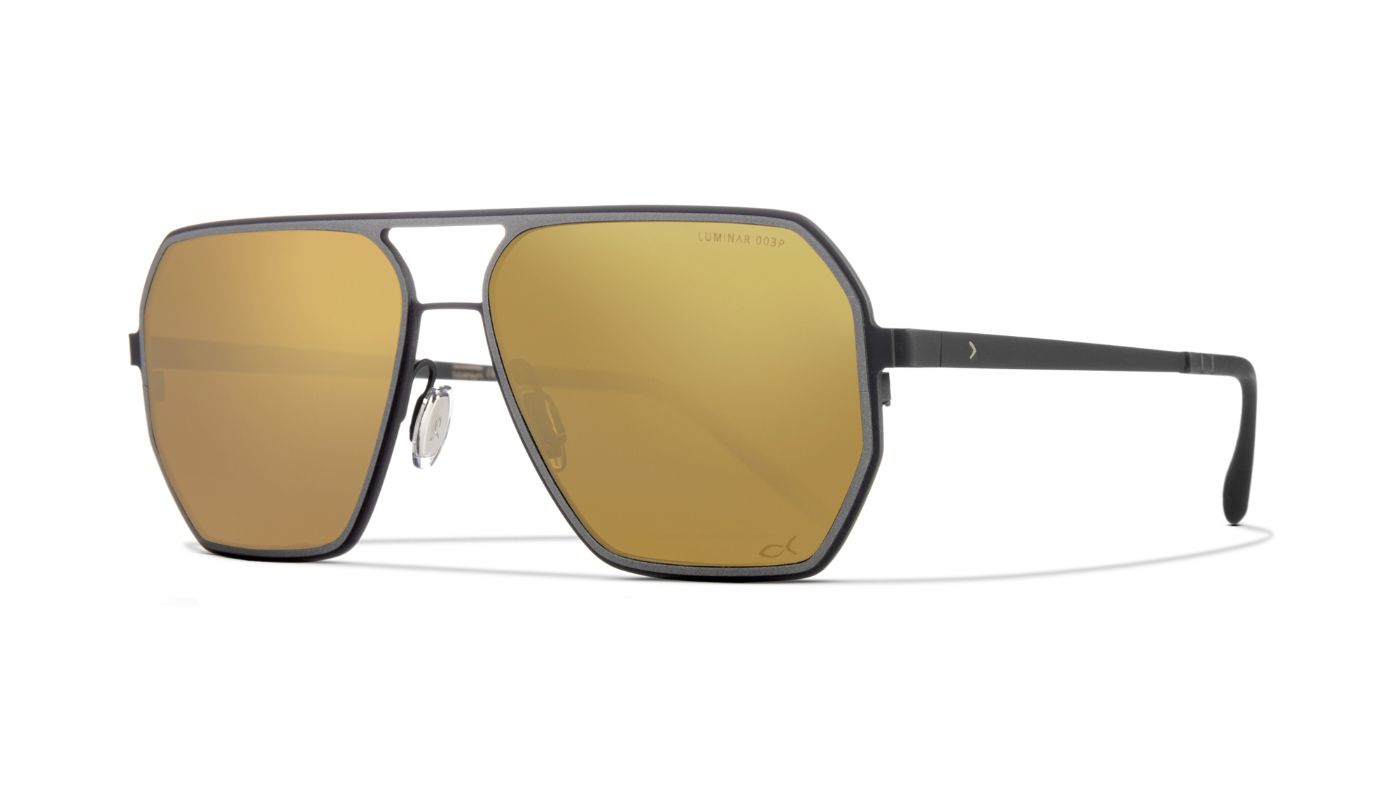 Eagle Head C1466 BF978 Gray/Black (Polarized Mirrored Gradient Gold)