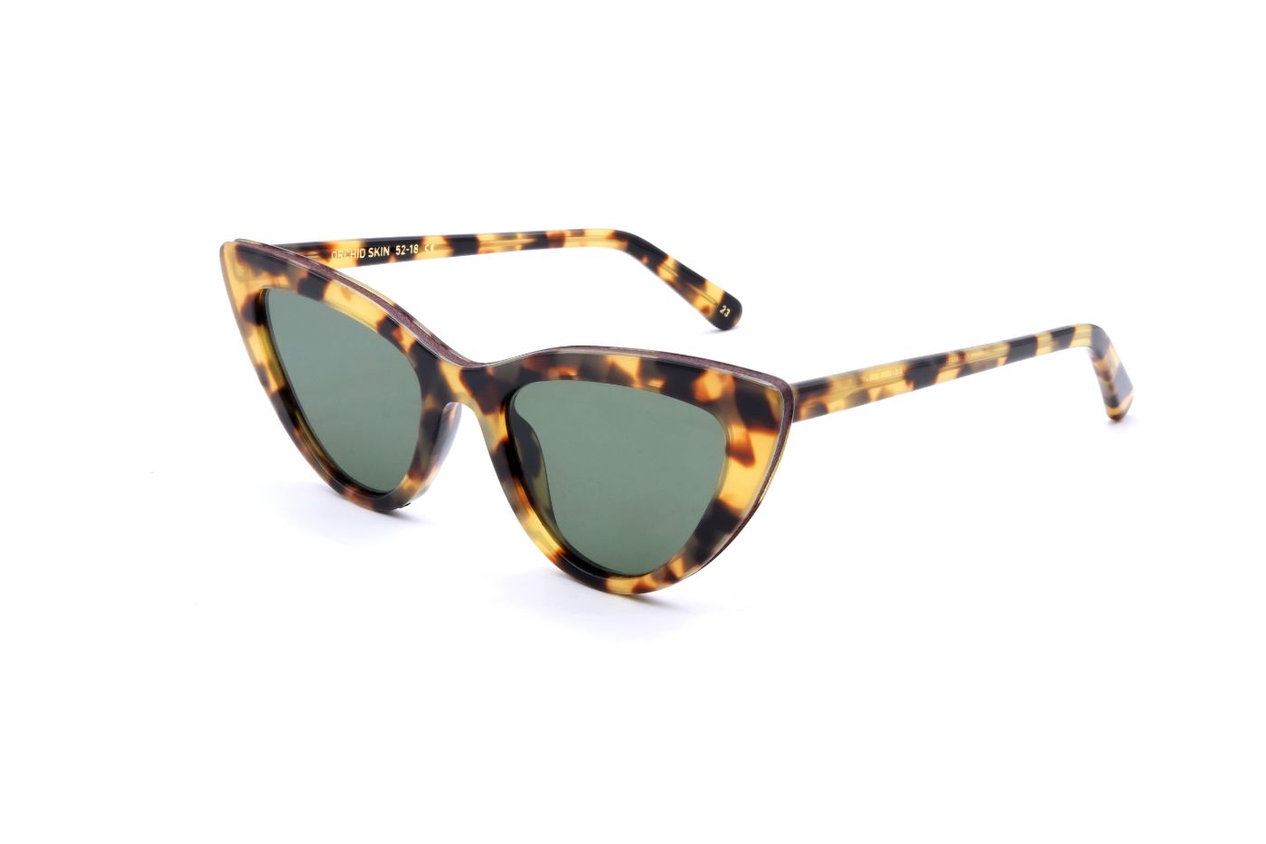 Orchid Skin II C23 Havana Tartarugato/Bordeaux Leather (Flat Green G15) (4738)