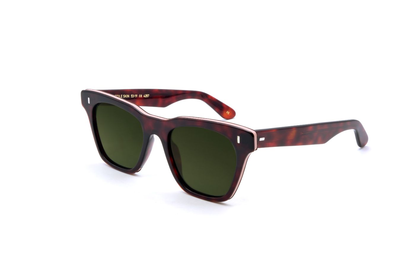 Cecile Skin C65 Havana Bordeaux/Pink Leather (Green G15 Gradient (Base 2)) (4257)