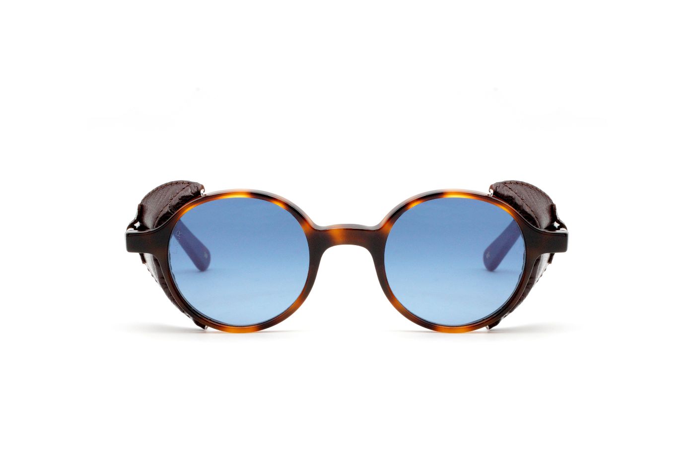 Reunion Flap S48 C39 Havana Maculato/Brown Leather Flap (Blue HD Gradient (Base 2)) (5356)