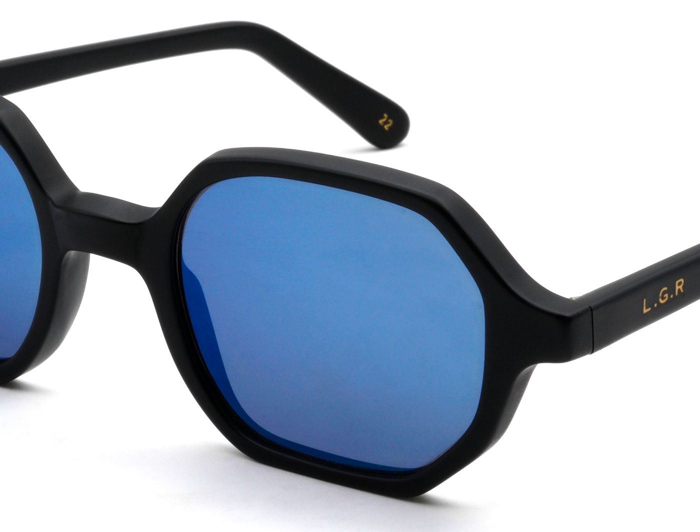 LGR Zanzibar Sun S46 C22 Black Matt (Flat Blue Mirror)