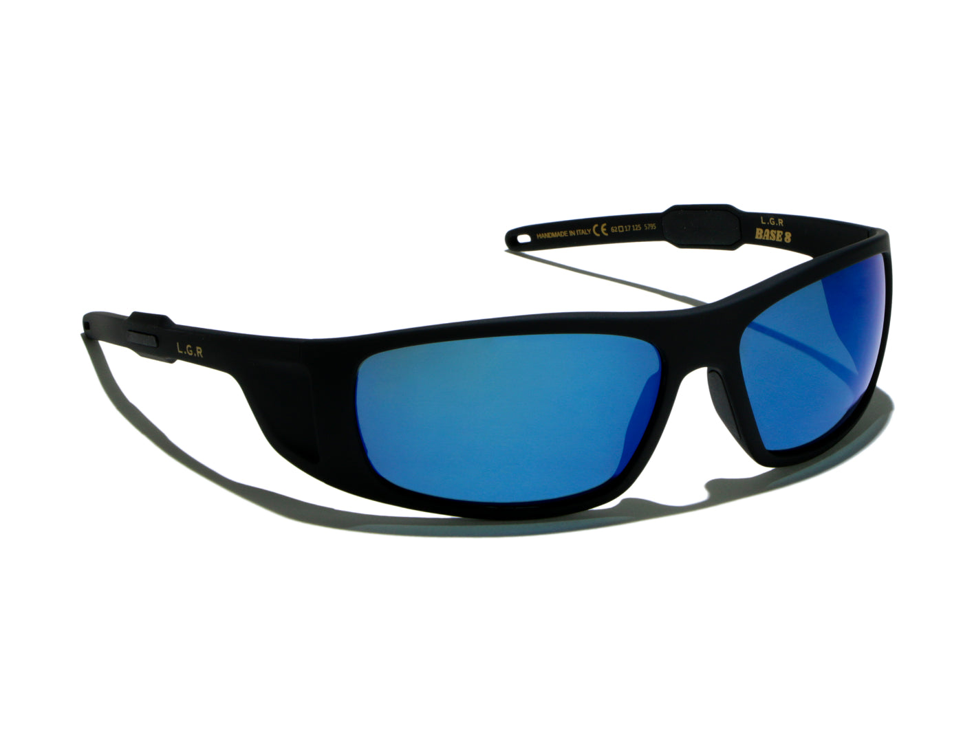 Base 8 C5795 Black Matt Soft Touch (Blue Mirror Polarized (Base 8)) (5795)