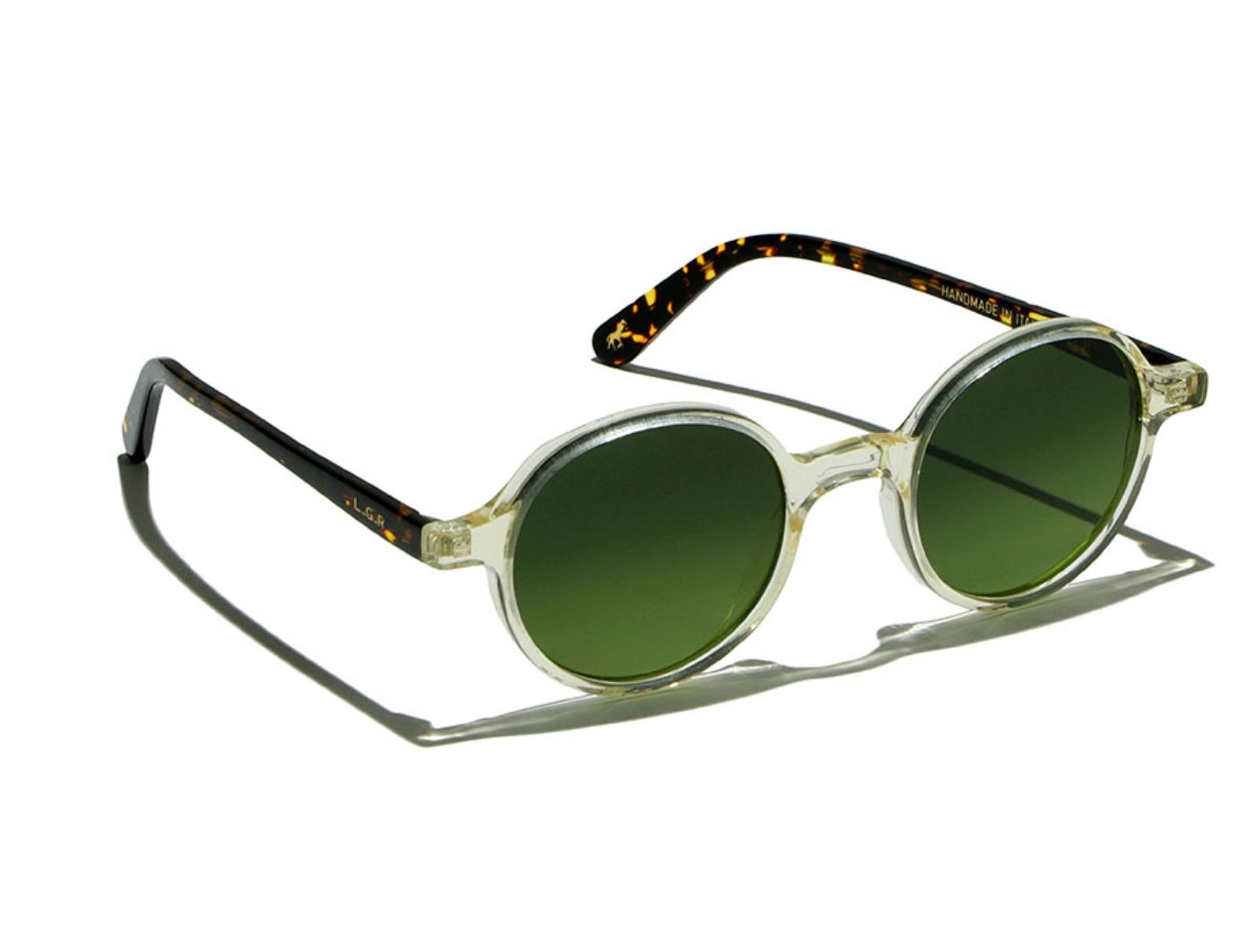 LGR Reunion Sun S48 C49C Champagne/Havana Scuro (Green Vintage Photochromic (Base 2)) (5989)