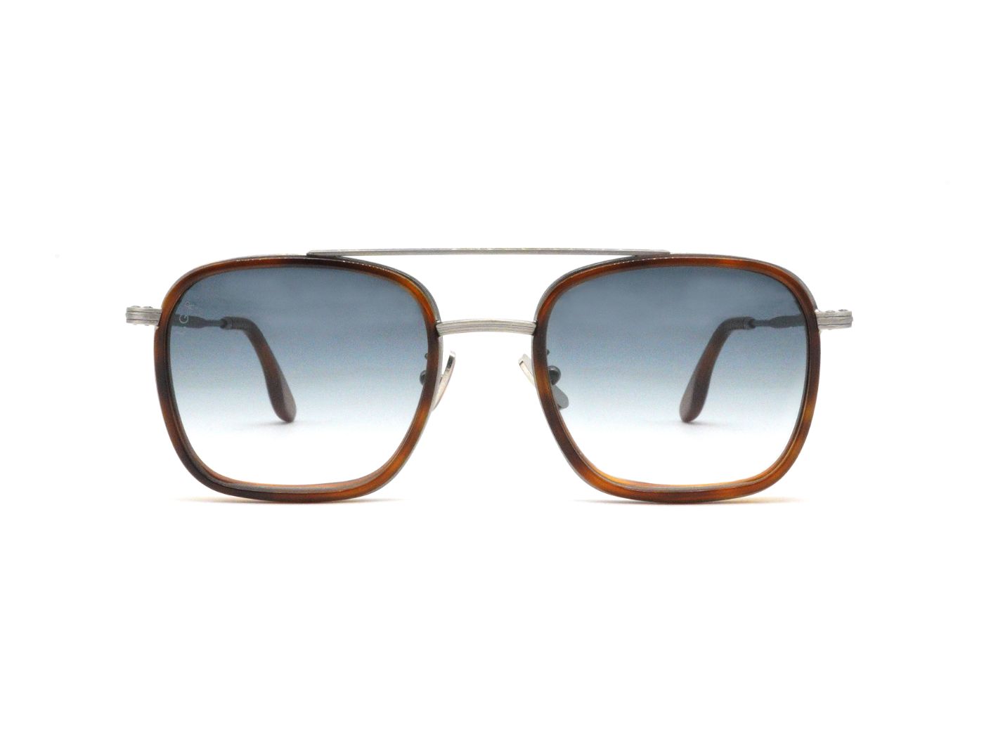 Askari C02 Silver Antiqued/Havana Chiaro (Blue Gradient (Base 2)) (6216)