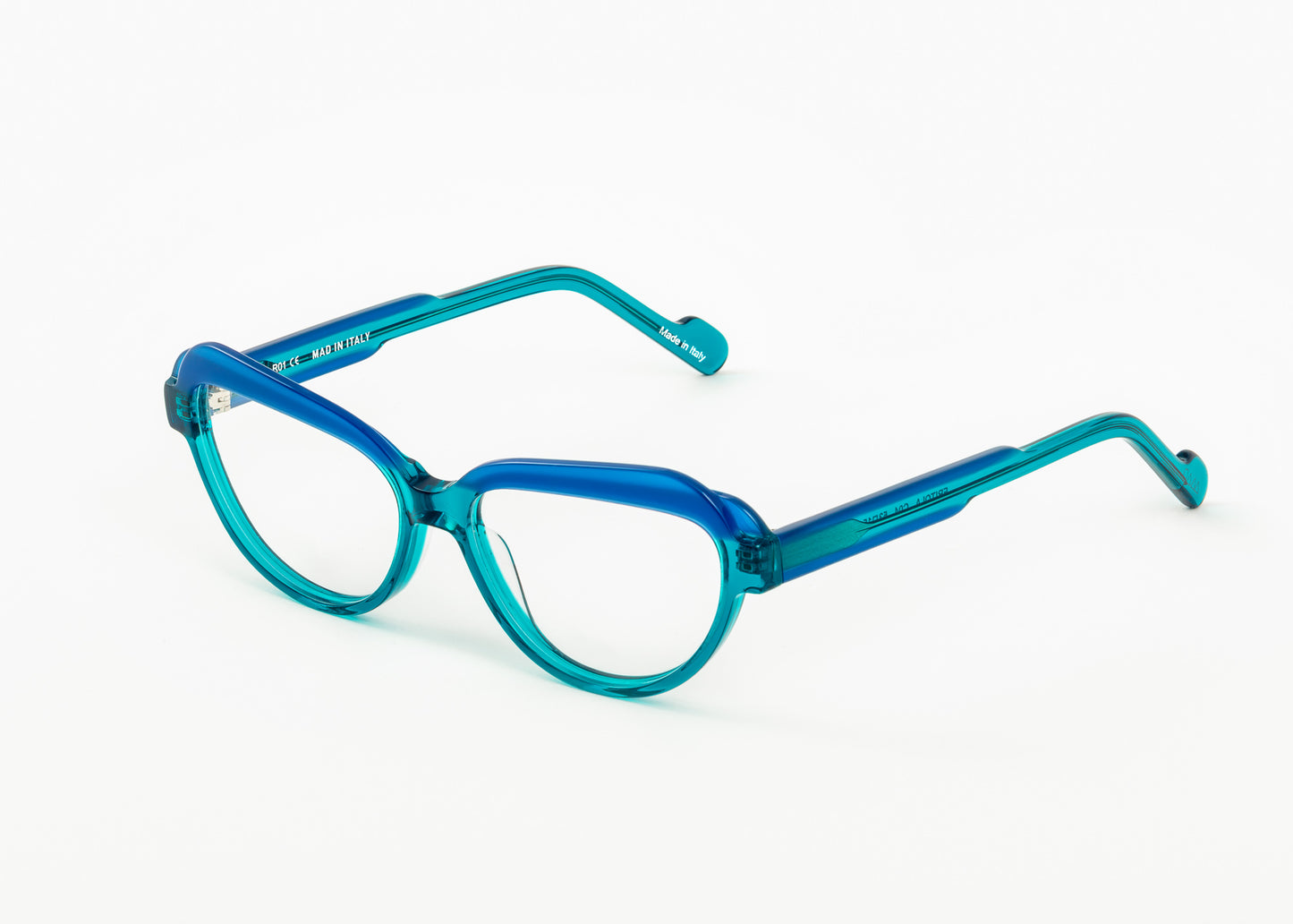 Fritola C04 Transparent Cyan Green/Milky Blue