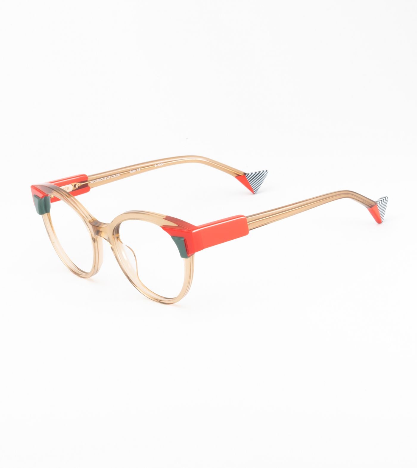 Pompadour C04 Brown/Orange/Green