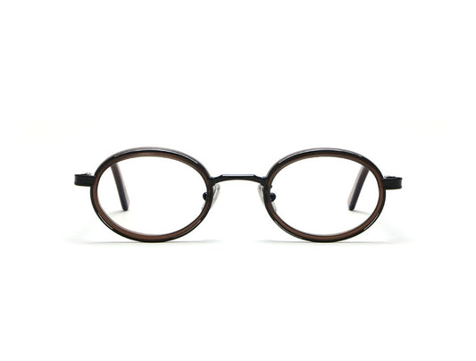Karnak C76 Black Crystal Brown Acetate Rim (6822)