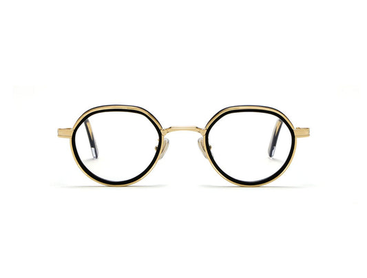 Meknes S46 C01D Black Crystal Gold Acetate Rim (6826)