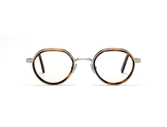Meknes S46 C39 Silver Havana Maculato Acetate Rim (6824)