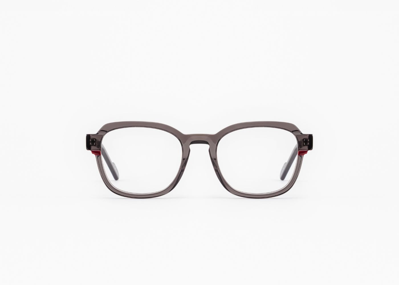 Grana C01 Transparent Dark Grey Red