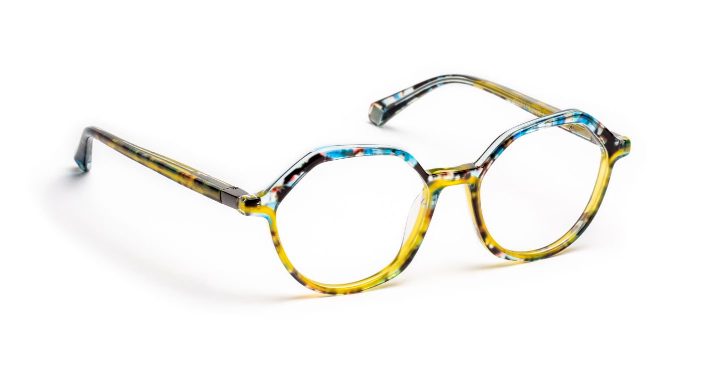 JF1519 C2590 Blue Floral/Tortoiseshell Yellow