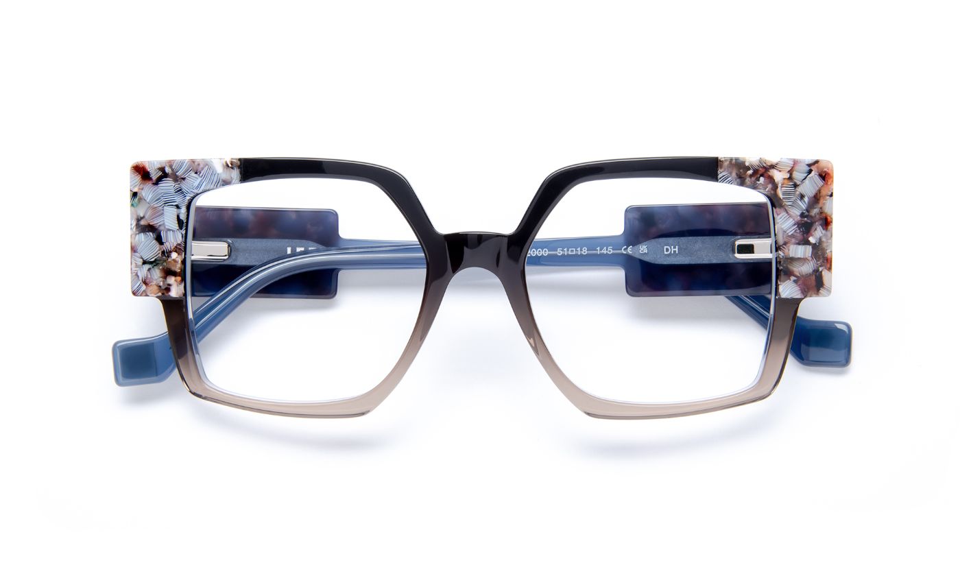 JF1565 C2000 Black Gray Gradient/Tortoiseshell Blue