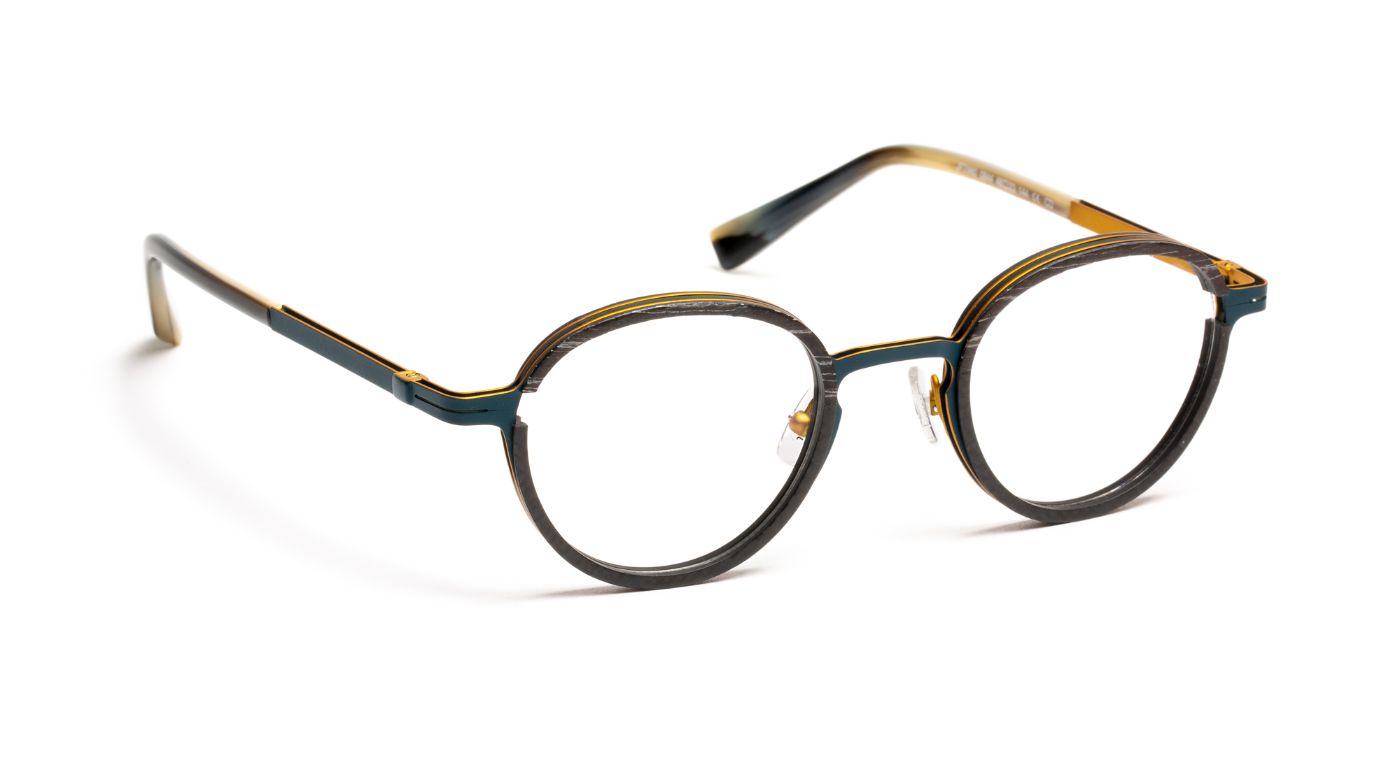 JF2980 C0844 Wood Black/Carbon/Metal Blue Green/Yellow