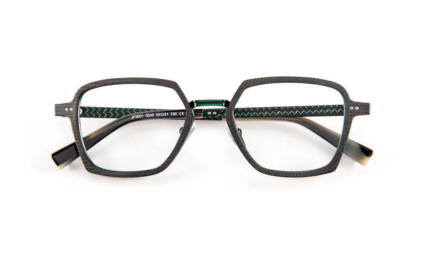 JF3001 C0345 Carbon/Fiber Green/Green Brushed