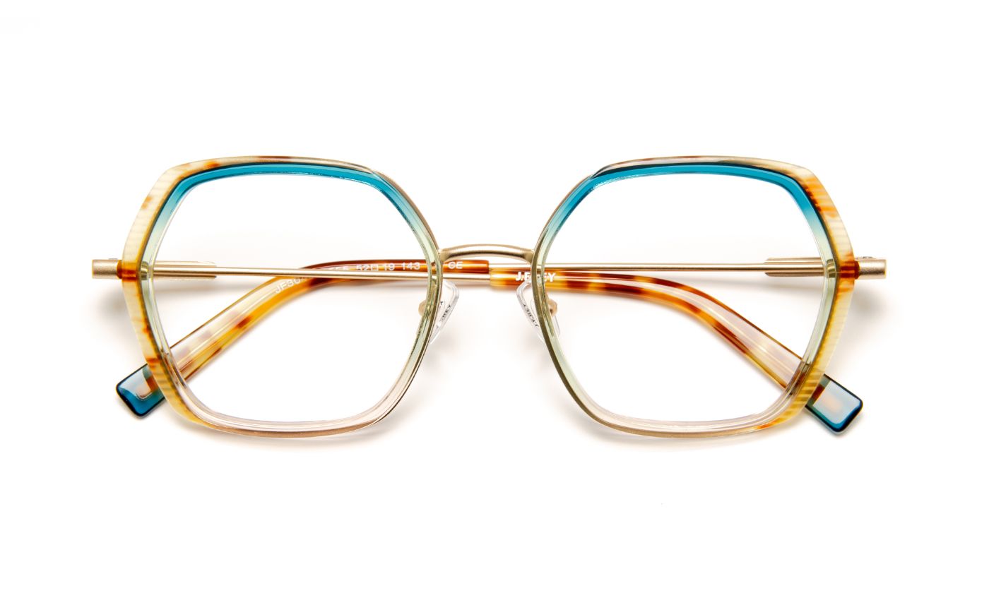 JF3049 C5555 Tortoiseshell/Gradient Blue/Satin Gold