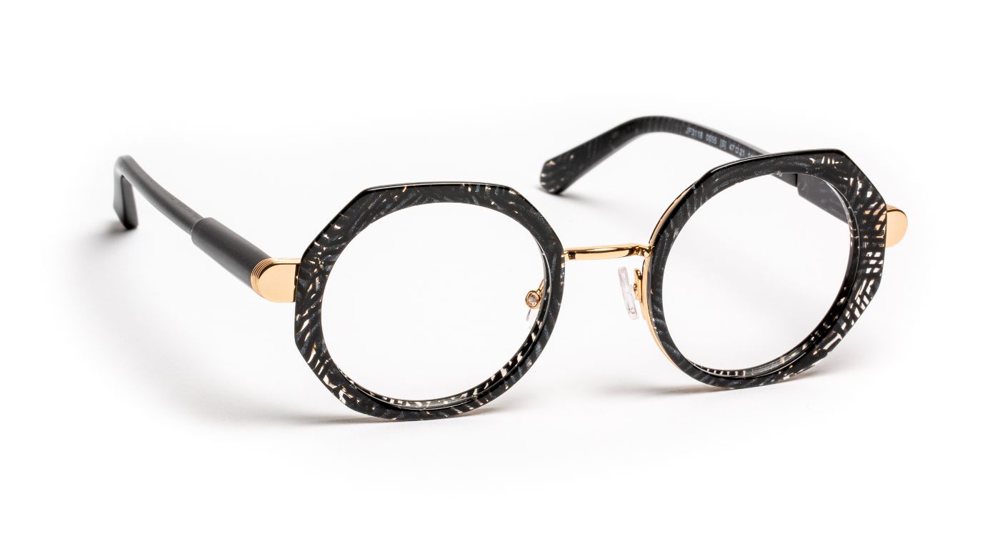 JF3118 C0055 Black Glitter/Shiny Gold