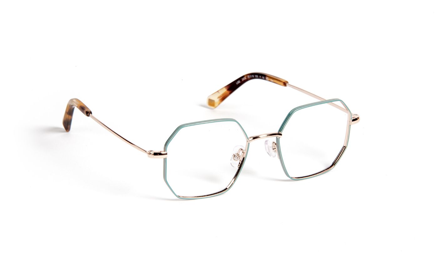 Lise C2455 Turquoise/Rose Gold Shiny