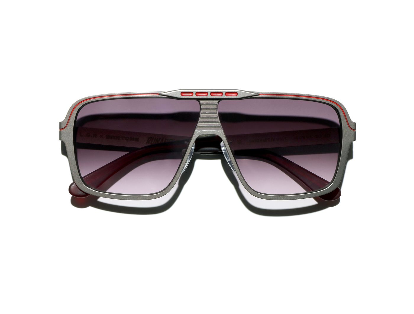 L.G.R X Bertone | MOD1 Runabout Concept 3 C6937 Silver Red (Grey Gradient) (6937)