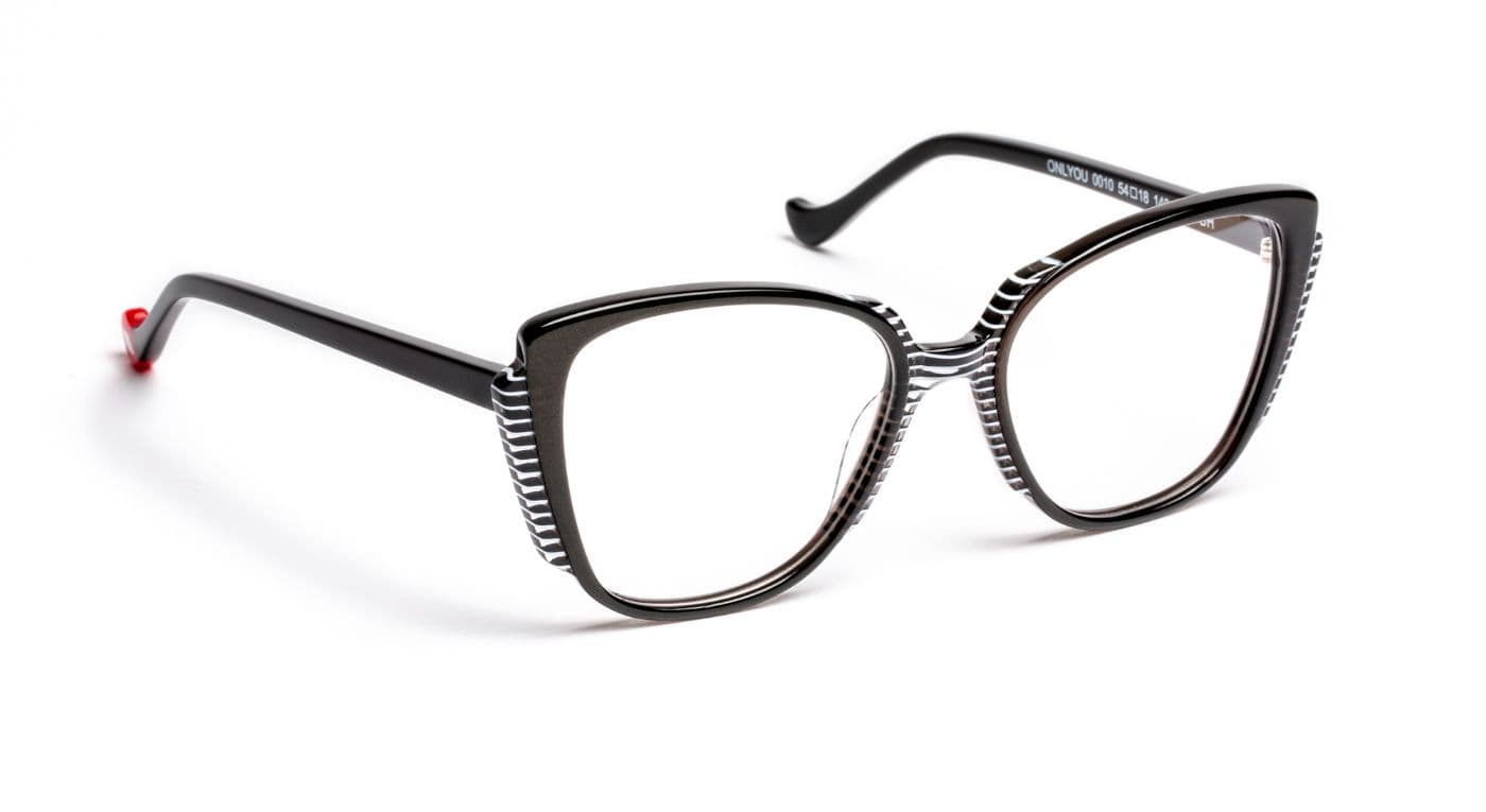Onlyou C0010 Black/Black White Striped