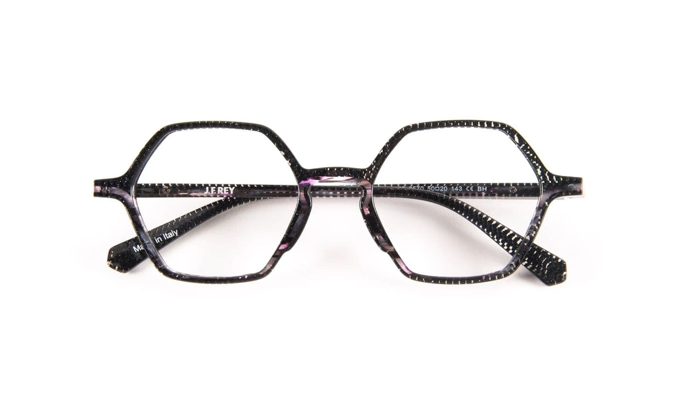 JF1520 C0570 Black Pixel/Purple Floral
