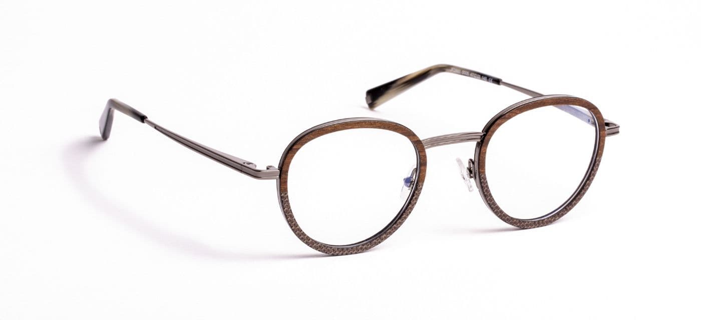 JF2860 C0005 Wood/Fiber Brown/Metal Gunmetal Shiny