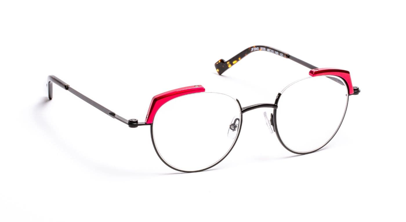 JF2940 C0030 Black Satin/Aluminium Burgundy
