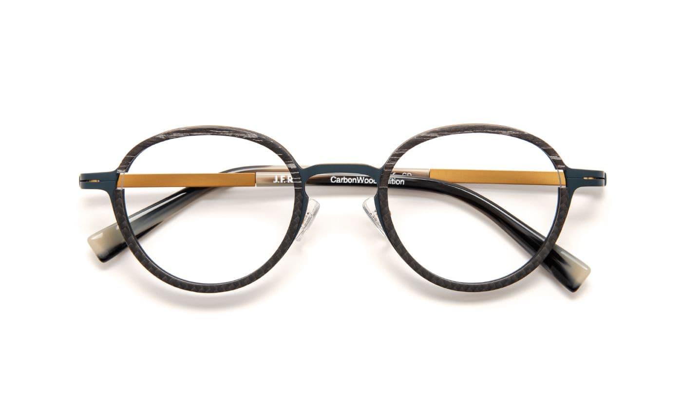 JF2980 C0844 Wood Black/Carbon/Metal Blue Green/Yellow