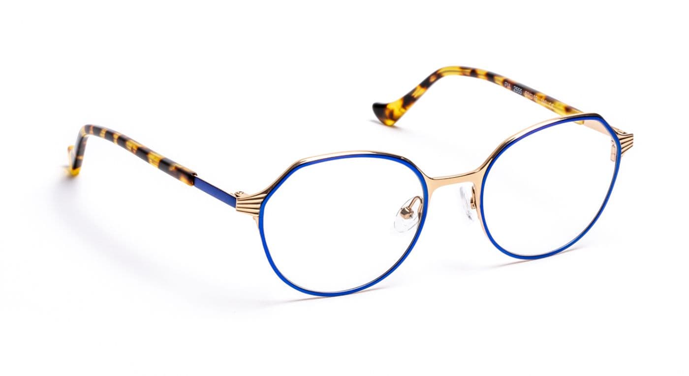 Pia C2555 Blue Satin/Rose Gold Shiny