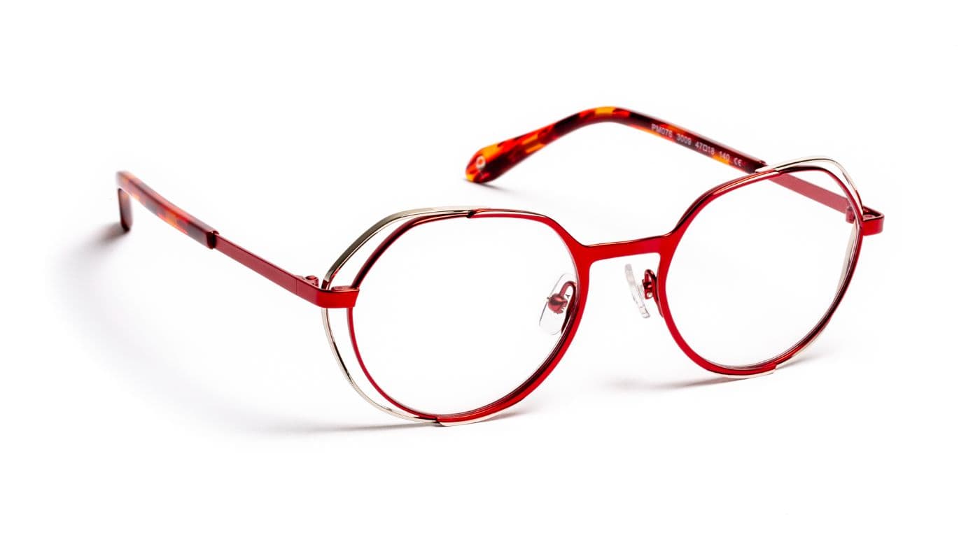 PM076 C3009 Red Satin/Gunmetal Shiny