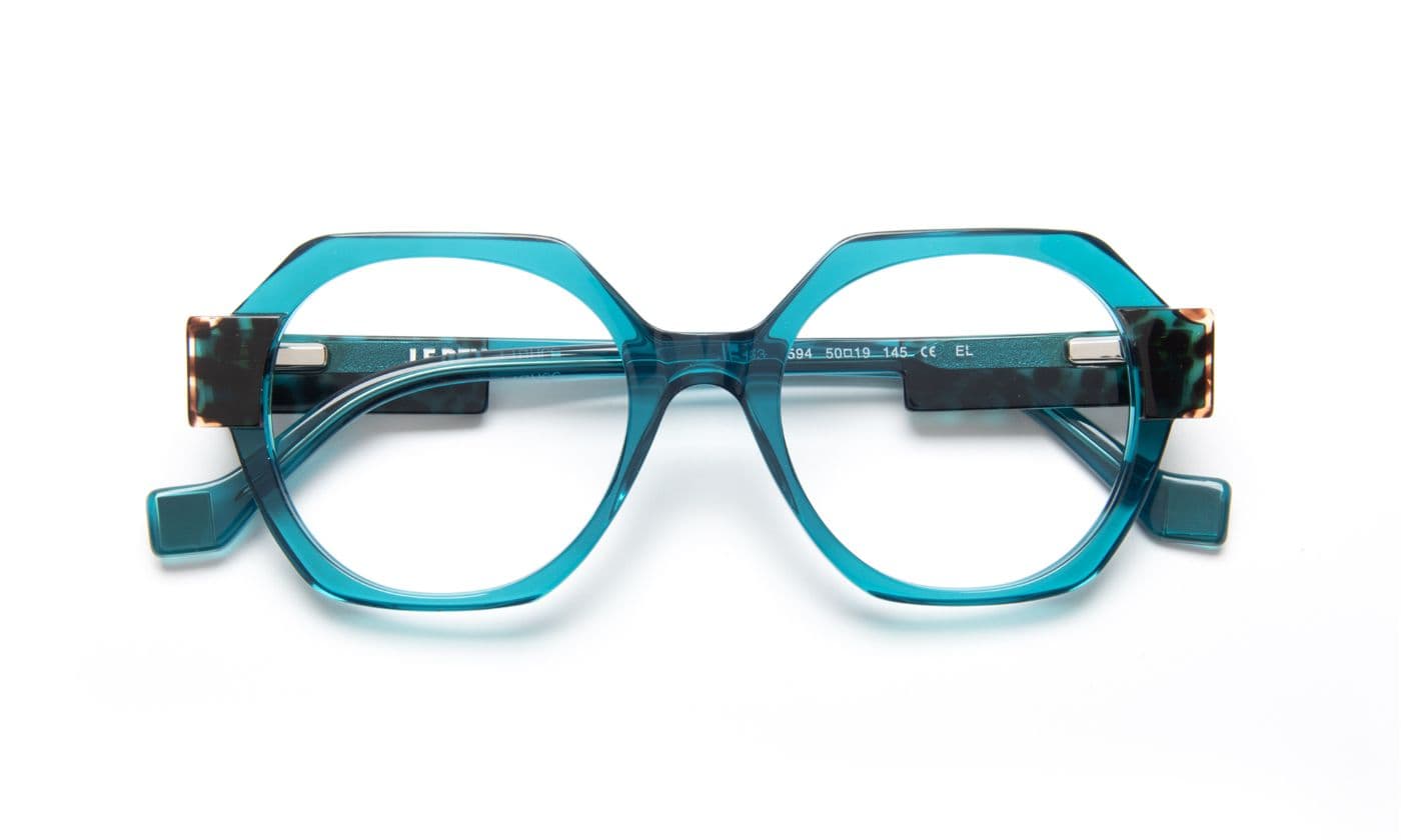 JF1563 C4594 Teal/Panther Pattern