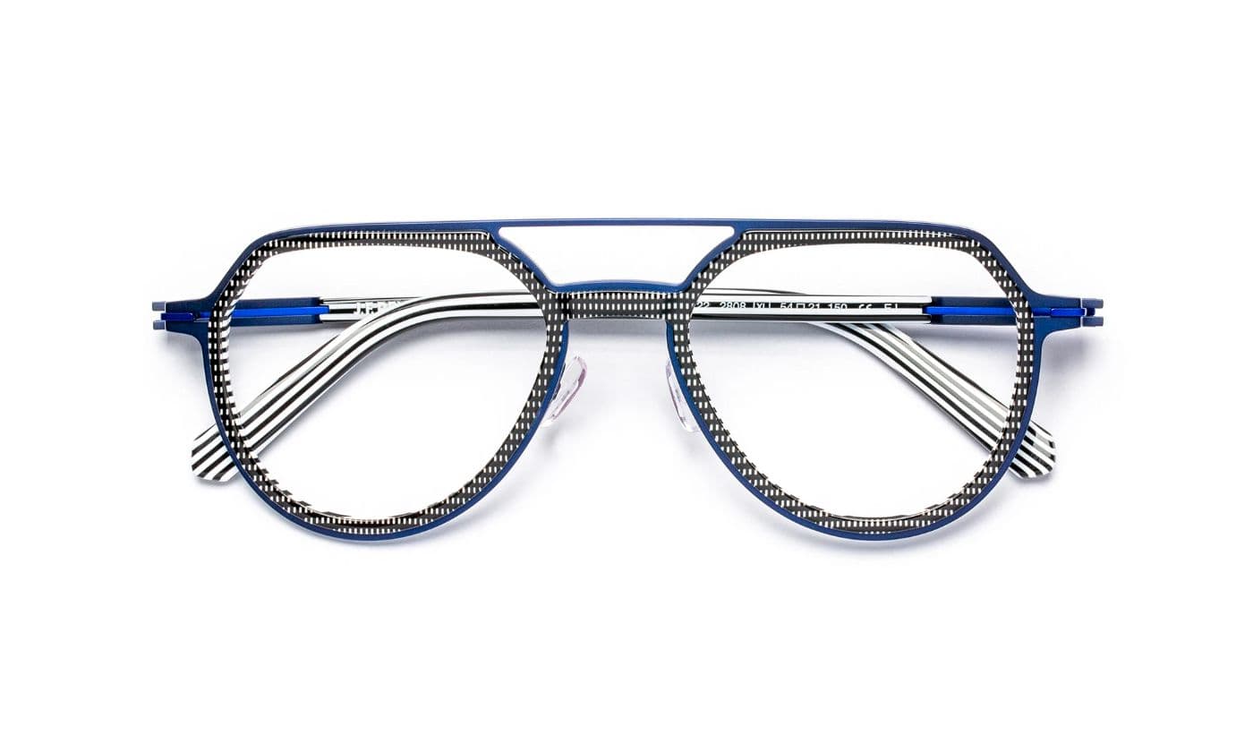 JF3122 C2808 Black Pixel Pattern/Blue