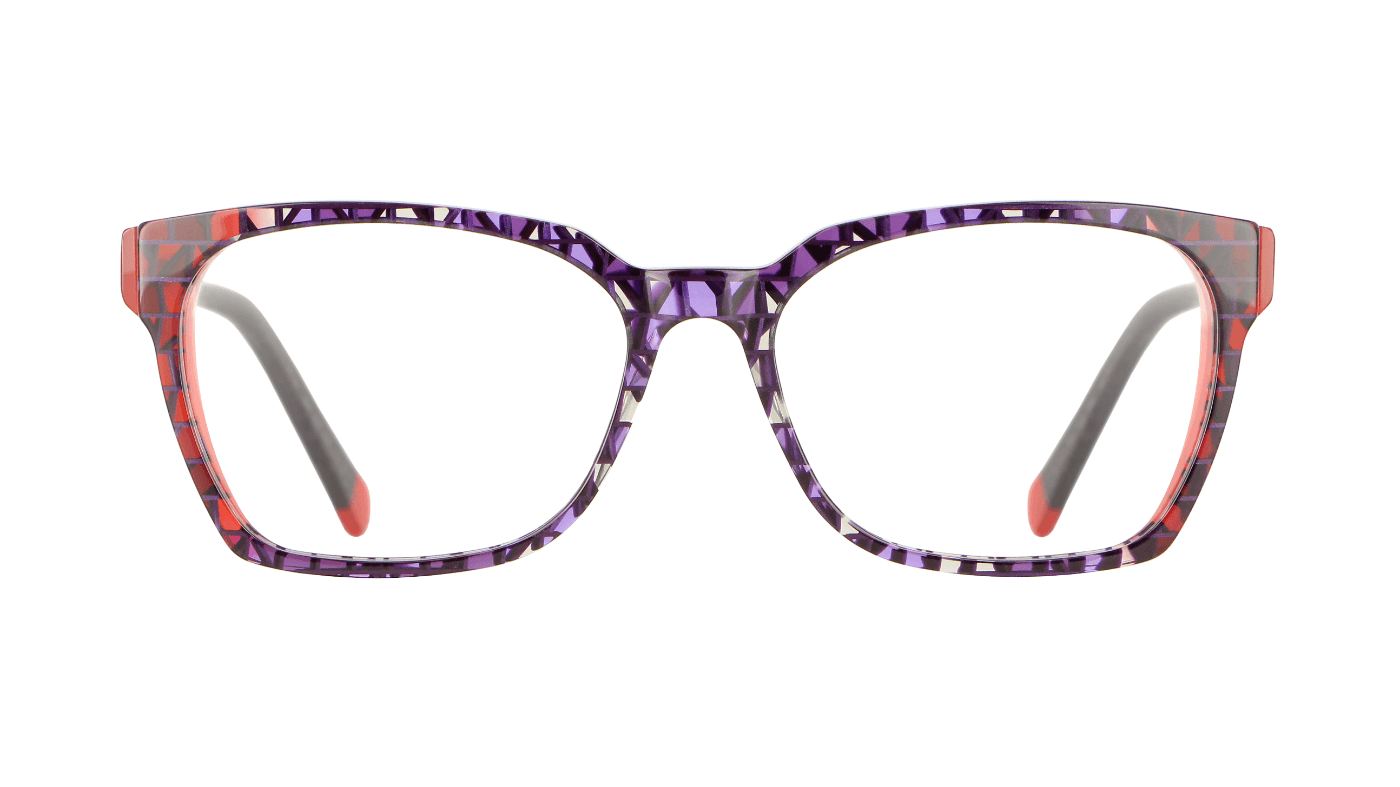 V1825 A70 Purple Tangram/Milky Reds