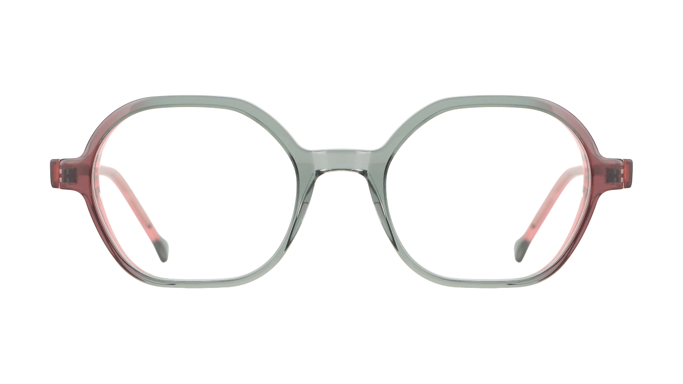 V1830 A287 Transparent Grey With Pinks/Transparent Pink