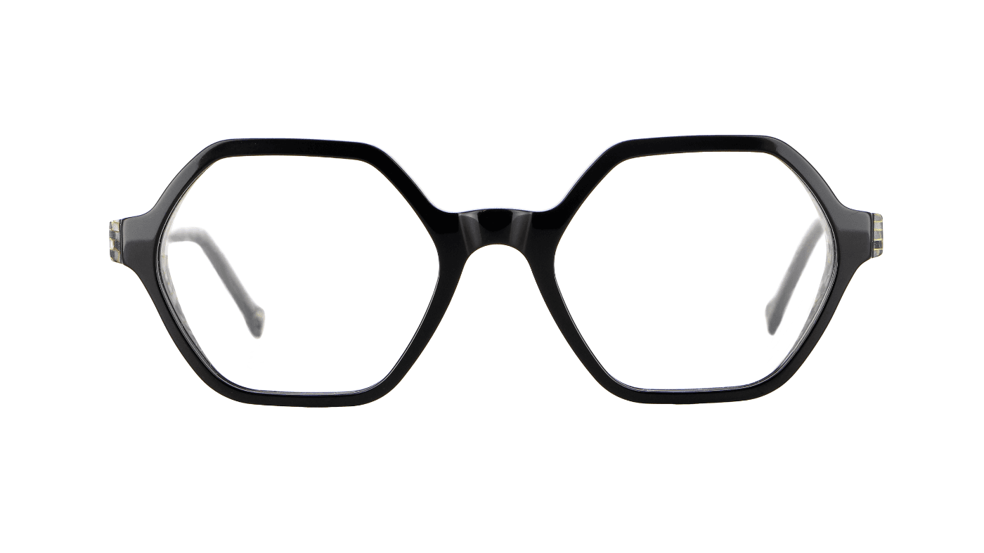 V1831 A301 Black With Black And White Pixels