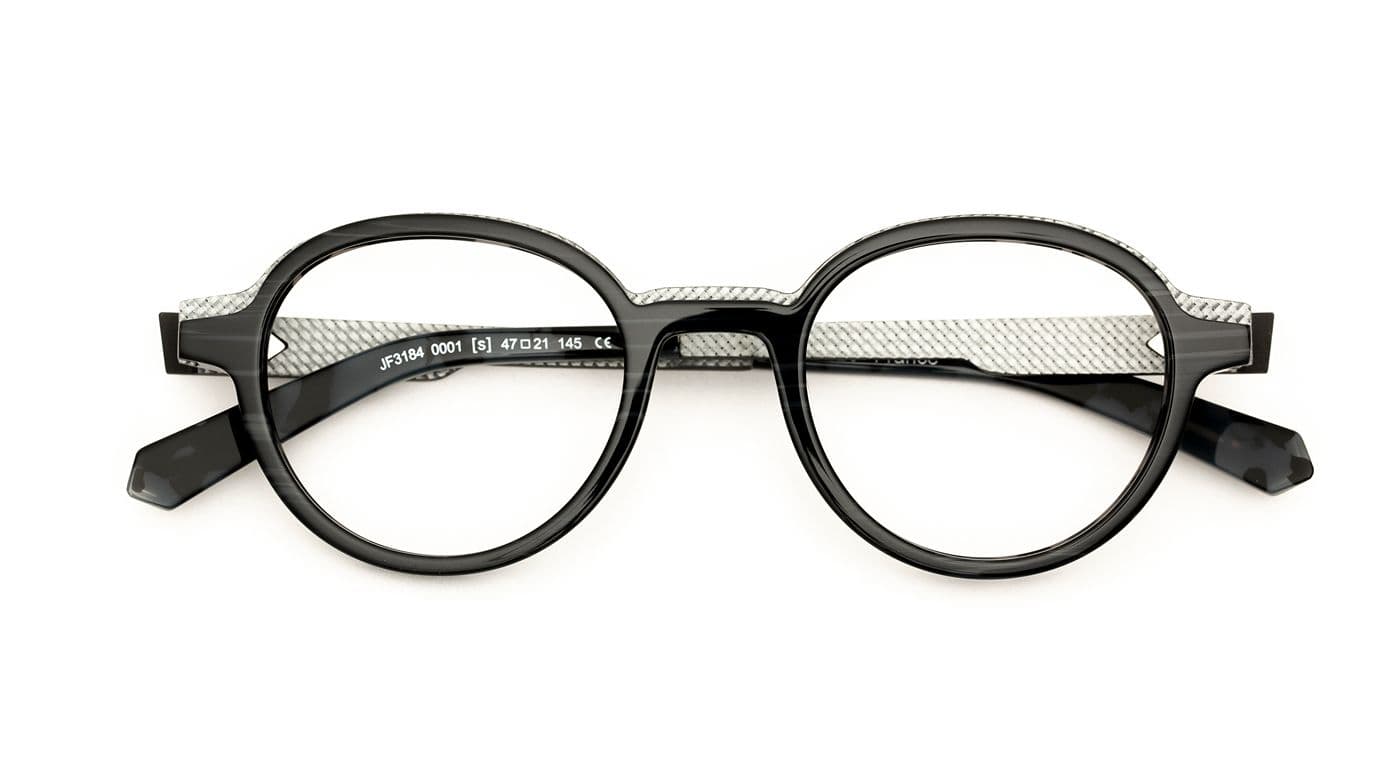 JF3184 C0001 Textured Black/Silver Fiberglass