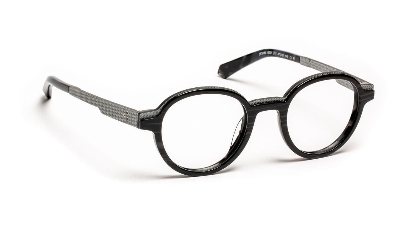 JF3184 C0001 Textured Black/Silver Fiberglass