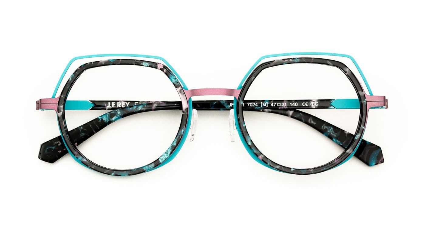 JF3161 C7024 Blue Tortoiseshell/Purple/Turquoise