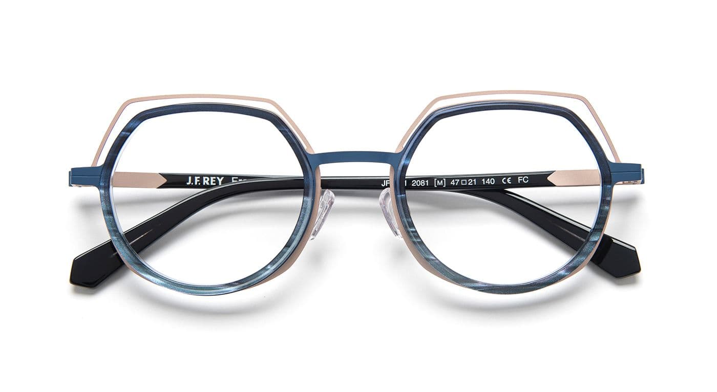 JF3161 C2081 Peacock Blue/Ocean Blue/Rose Gold