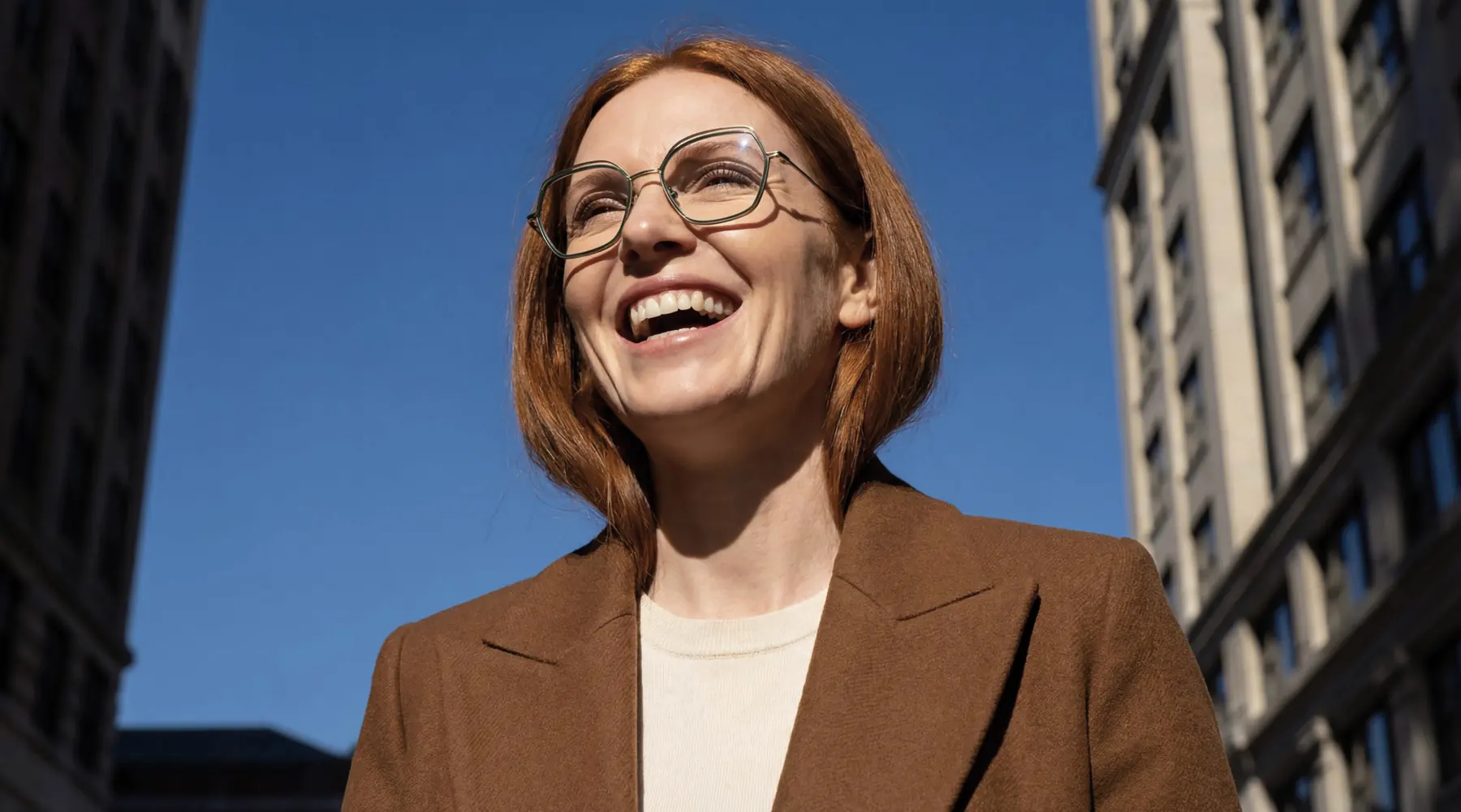 J.F. Rey Life campaign image with optical eyewear worn outdoors