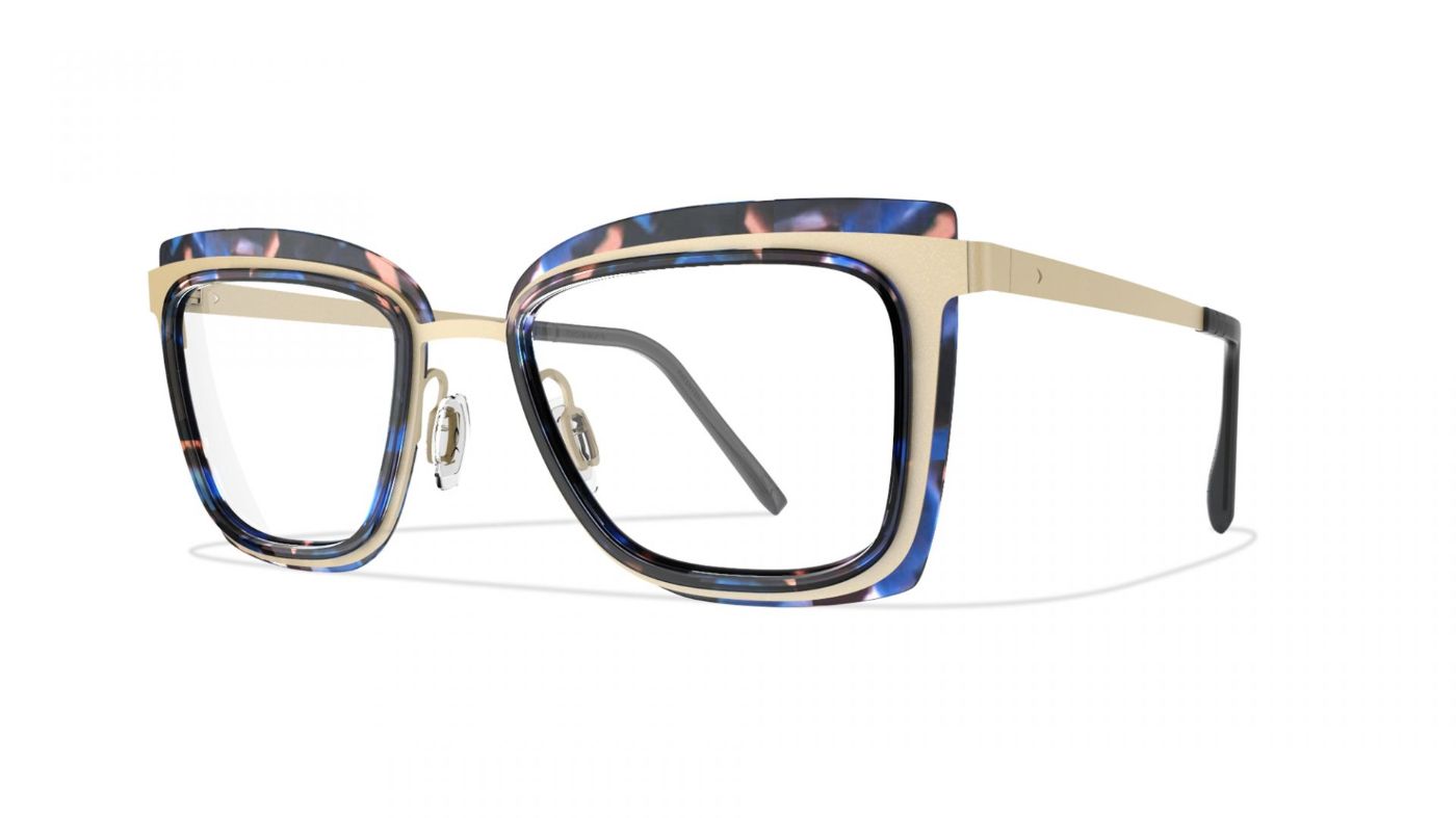 Port Elizabeth C1093 BF887 Gold/Blue Floral Acetate