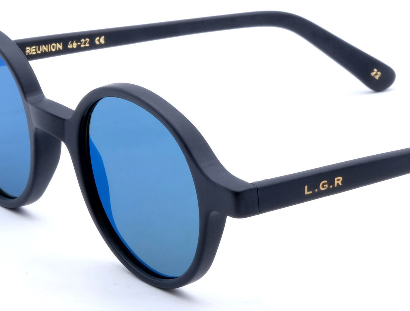 LGR Reunion Sun S46 C22 (BLU MR) Black Matt (Blue Mirror (Base 2)) (4634)