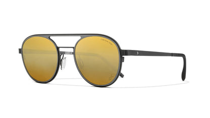 Pebble Beach C1466 BF979 Gray/Black (Polarized Mirrored Gradient Gold)