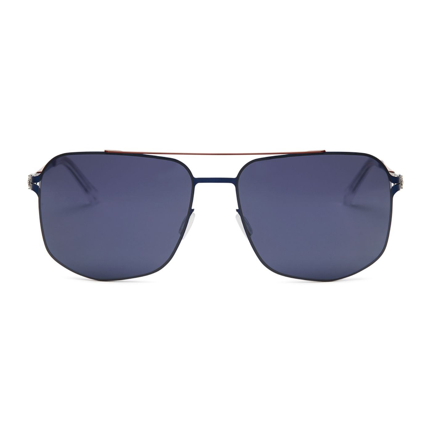 Alonso S58 C03P Shiny Silver/Navy Blue (Polarized Blue)