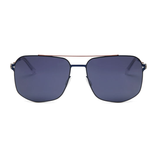 Alonso S58 C03P Shiny Silver/Navy Blue (Polarized Blue)