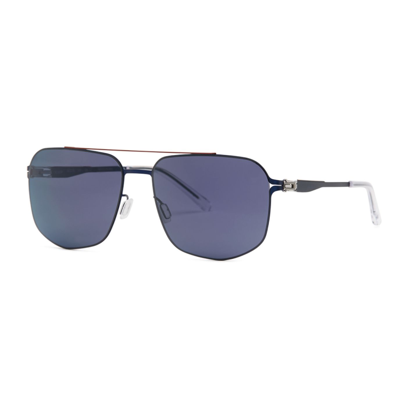 Alonso S58 C03P Shiny Silver/Navy Blue (Polarized Blue)