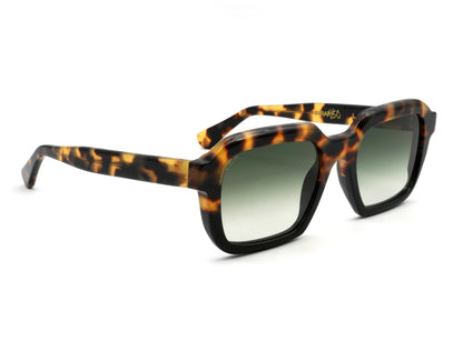 L.G.R X DVF | Raffaello Sun C6028 Havana Black (Green g15 Gradient Photochromic (Base 2)) (6028)