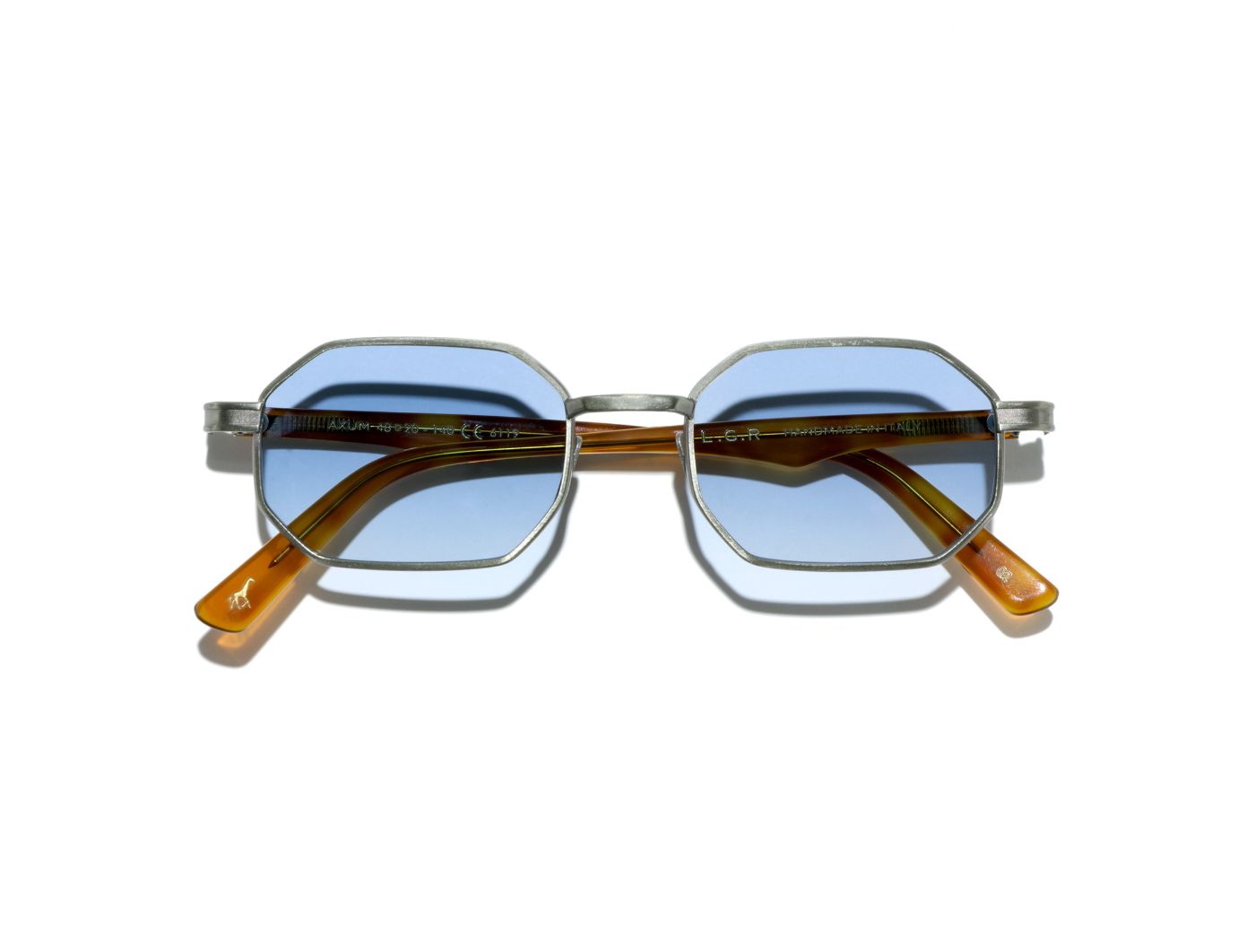 Axum C02 Silver Antiqued/Havana Chiaro (Light Blue Photochromic (Base 2)) (6119)